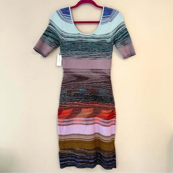 NWT Anthropologie Space-Dyed Knit Midi Dress - Picture 4 of 11